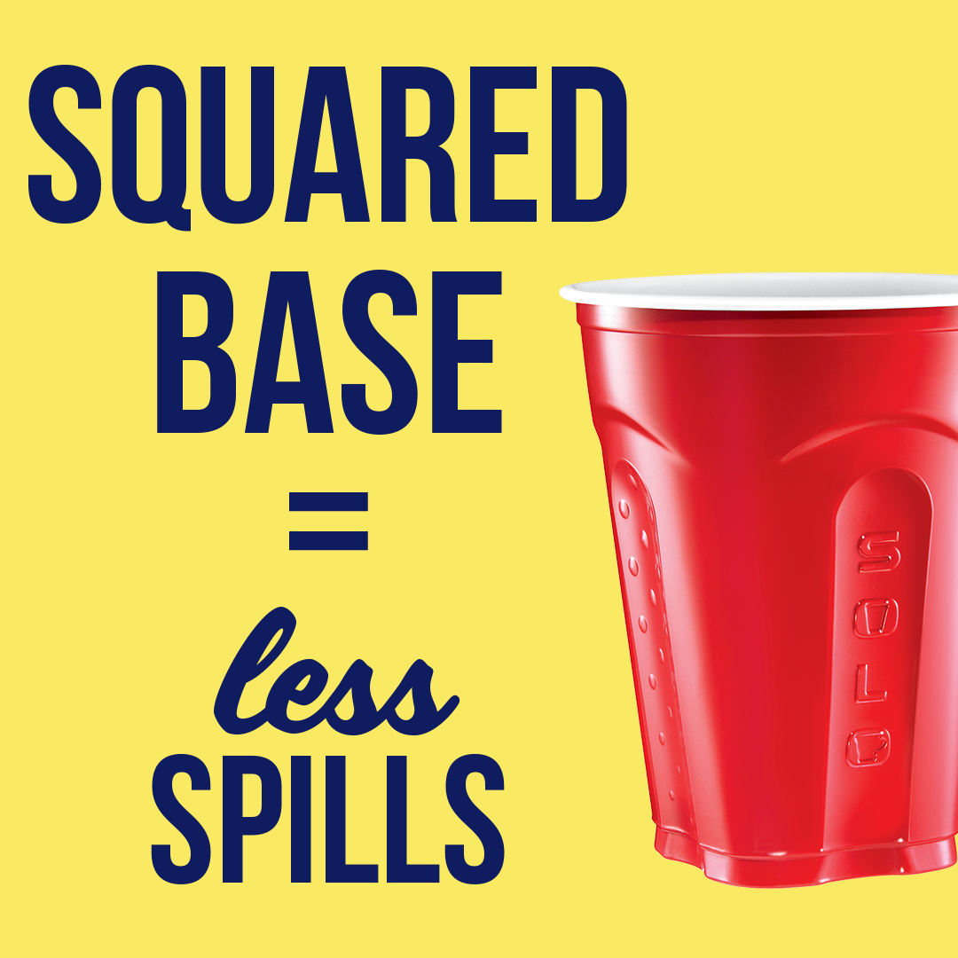 Red Party Plastic Cups, 18 oz, 50 Count