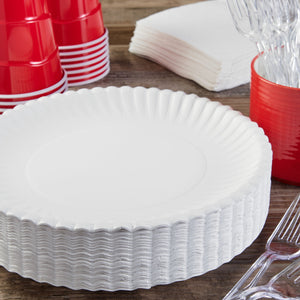 (2 pack) Paper Lunch Plates, 9", 80 Count