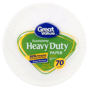 (2 pack) Paper Lunch Plates, 9", 80 Count
