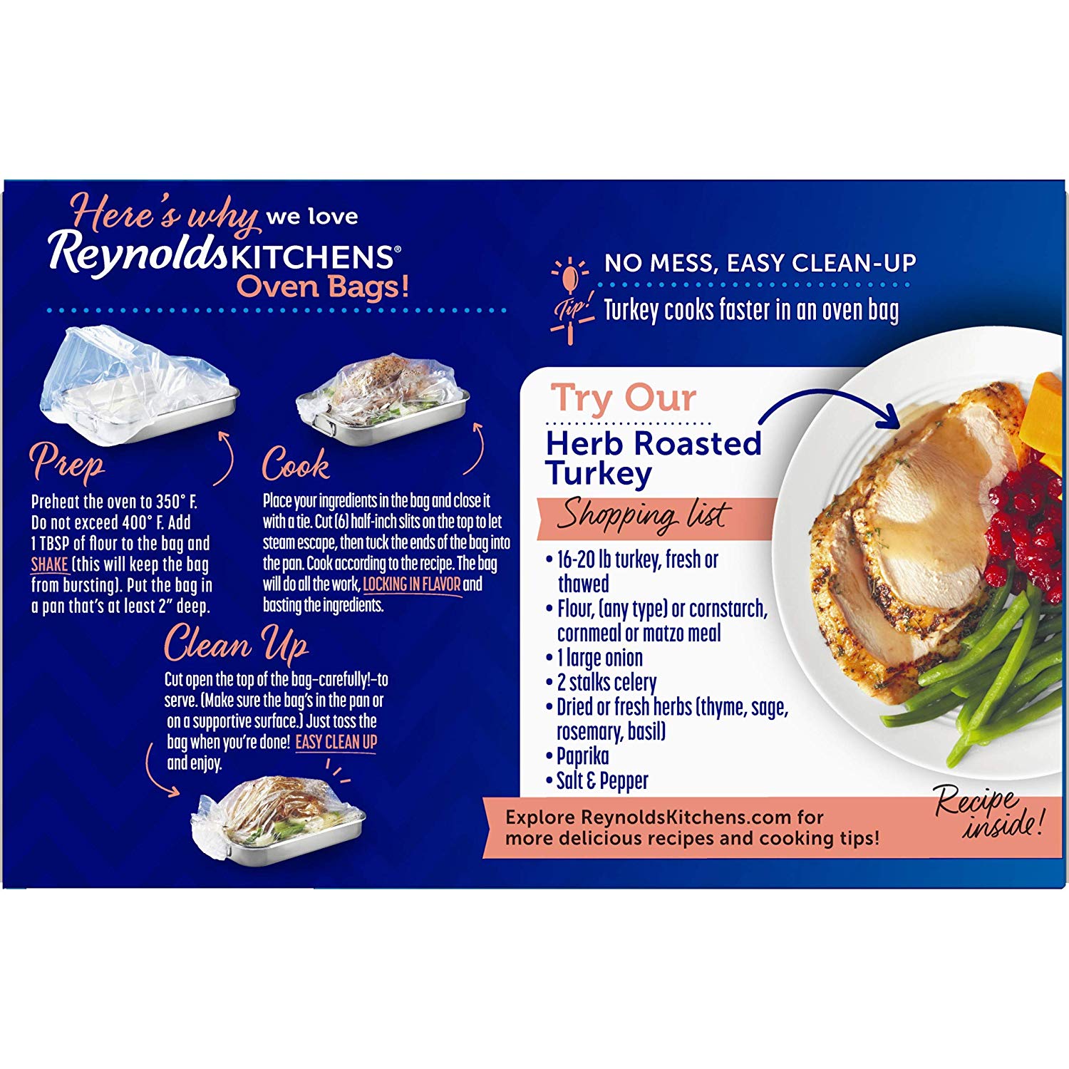 Kitchens Turkey Size Oven Bags, 19 x 23.5 inch, 2 Count