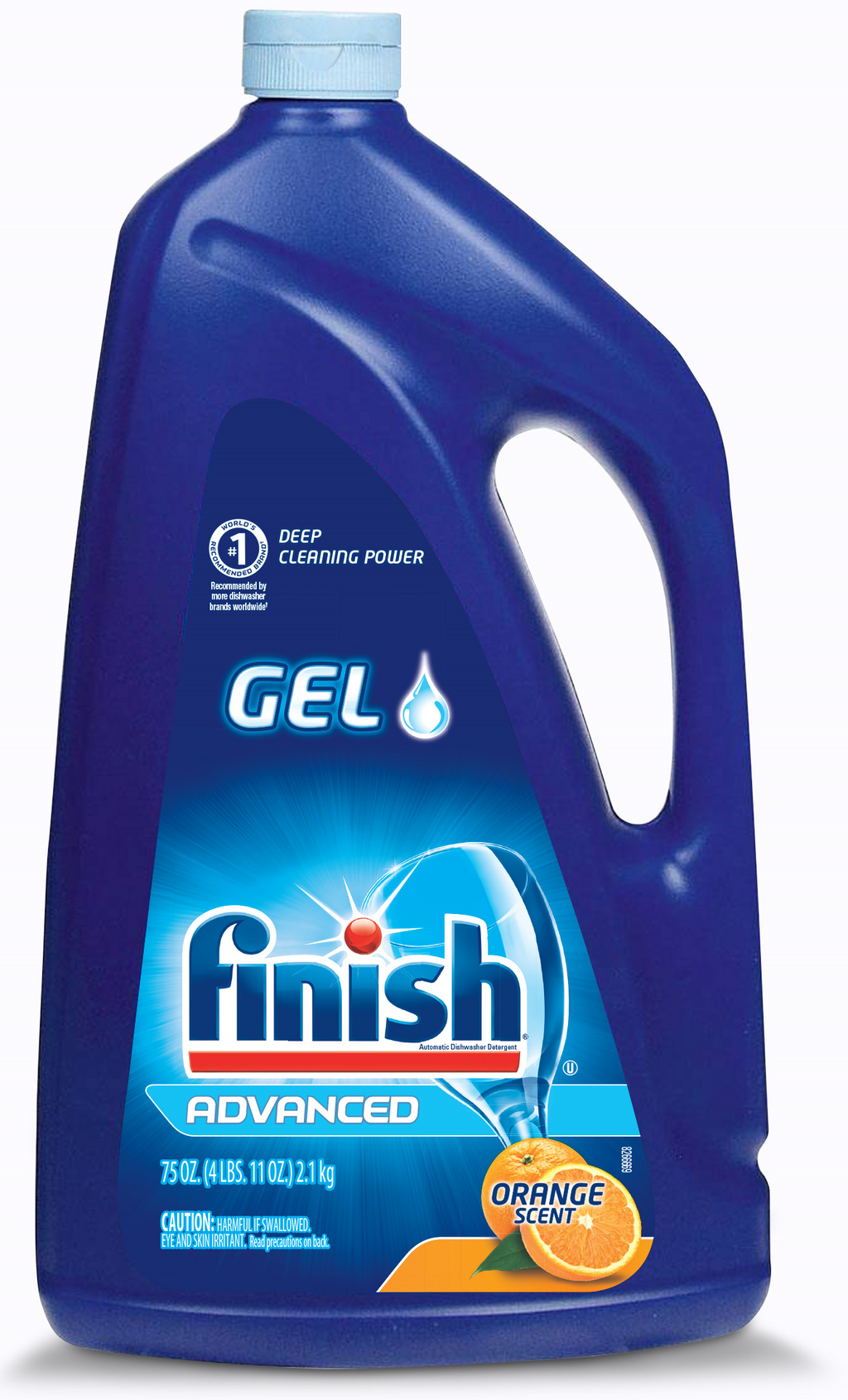 Dishwasher Detergent Gel Liquid, Orange Scent, 75oz
