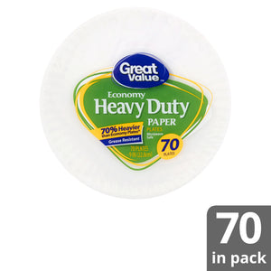(2 pack) Paper Lunch Plates, 9", 80 Count