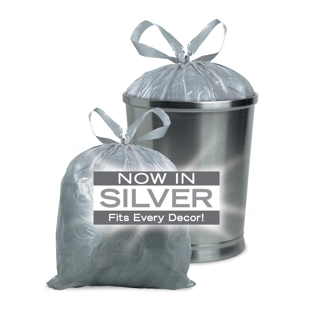 Small Trash Bags, 4 Gallon, 200 Bags (Drawstring, Linen Fresh Scent)